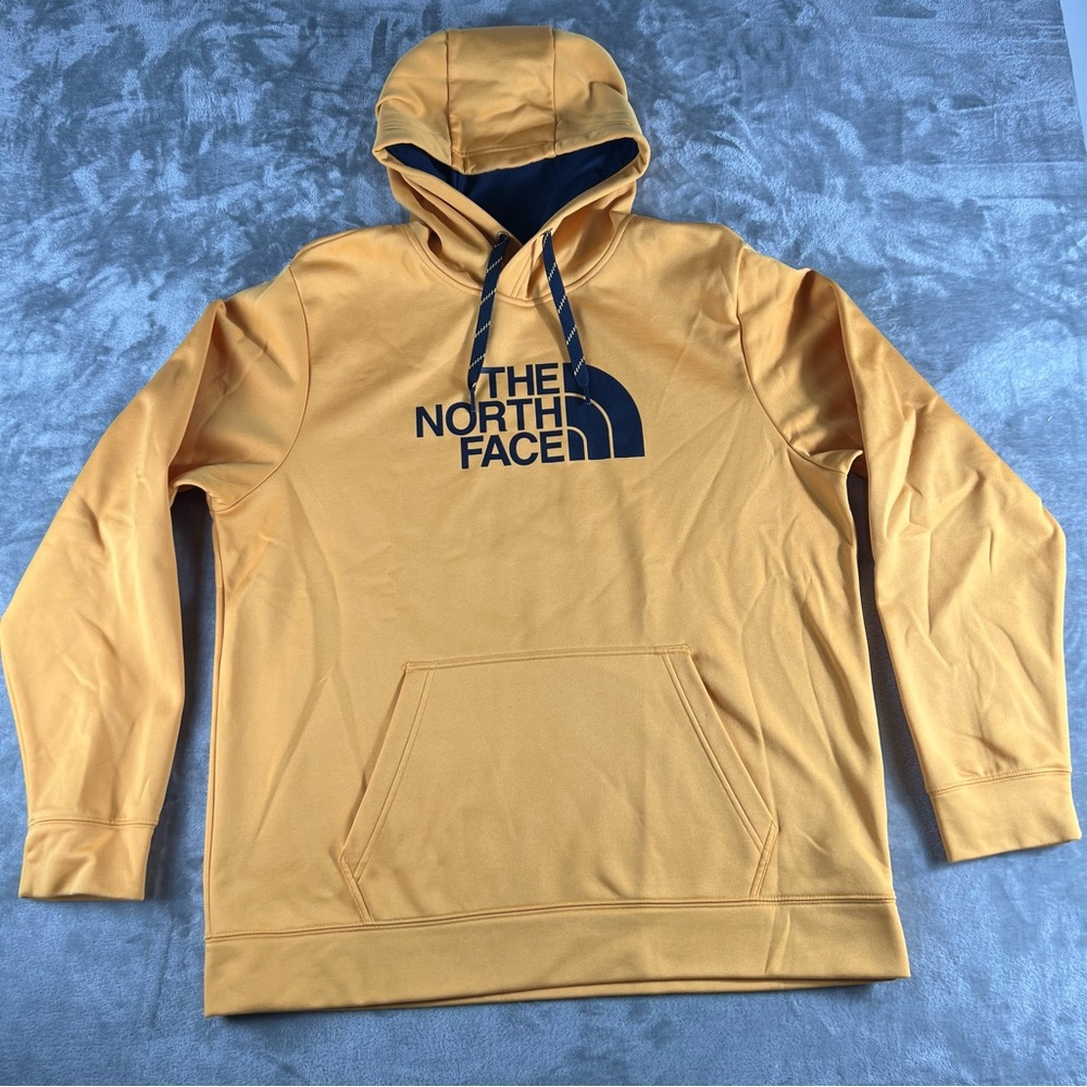 The North Face Surgent Halfdome Yellow Black Hoodie Men’s XL Fleece Active Wear
